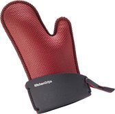 Kitchengrips - Ovenwant - Ovenhandschoen - Neopreen - Rood/Grijs - Small - voor kleine handen
