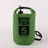Nixnix Waterdichte Tas - Dry bag - 5L - Groen - Ocean Pack - Dry Sack - Survival Outdoor Rugzak - Drybags - Boottas - Zeiltas