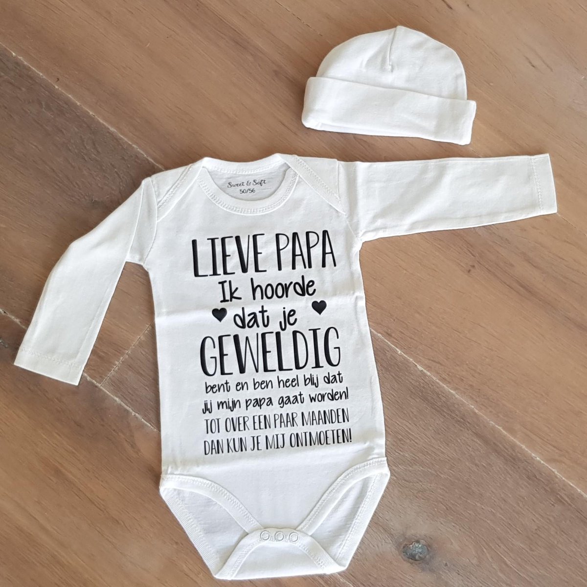 Goedkoopste MM Baby pakje cadeau geboorte meisje jongen set met tekst aanstaande zwanger kledingset pasgeboren unisex Bodysuit | Huispakje | Kraamkado | Gift Set babyset kraamcadeau babygeschenk babygeschenkset kraampakket aankondiging bekendmaking zwangerschap