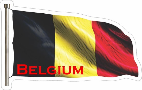 Rode duivels stickers - Bumper stickers Belgische vlag - voetbal stickers - Afneembare stickers - 40 x 80 mm - 20 stuks