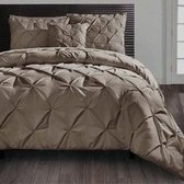 Beau Maison - Monte Carlo - Taupe - 1 Persoons - 140 x 200/220 cm