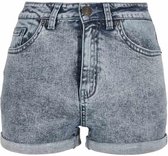 Urban Classics Korte broek -Taille, 26 inch- 5 Pocket acid washed Blauw