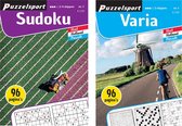Puzzelsport - Puzzelboekenset - Sudoku 2-4* & Varia 3*  - Nr.1