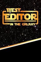 The Best Editor in the Galaxy: Isometric Dot Paper Notebook Book 120 Pages 6''x9''