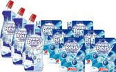 Witte Reus - 3x750ml WC Gel Oceaan - 6x Kracht actief boost oceaan wc blok