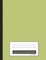 Hexagon Graph Paper Notebook - 0.2 Hexes: Small Grids Hexagonal Paper Wild Willow