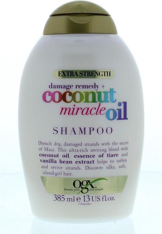 Herstellende Shampoo OGX Coconut MIracle Oil Beschadigd Haar (385 ml)