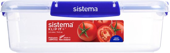 Sistema Klip It + conteneur alimentaire rectangulaire - 2.2L