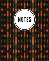 Notes: African Fabric Print (1) - Cute Writing Notebook For School, Home & Office - [Classic]