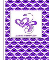 Mermaid Scales Purple Print: Diary Weekly Spreads July to June