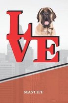 Mastiff: Dog Love Park Isometric Dot Paper Notebook Book Is 120 Pages 6x9