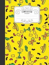 Composition Notebook: Wide Ruled Comp Books for School - Yellow Chili Peppers Maracas