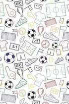 Soccer Pattern Goal Score Stadium Champion 30: Graph Paper 5x5 Notebook for Soccer or Ball Sports Lovers