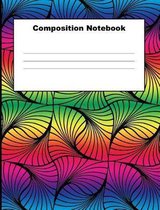 Composition Notebook: Neon Composition Book Wide Ruled