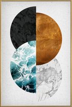 JUNIQE - Poster met kunststof lijst Copper 02 -40x60 /Kleurrijk