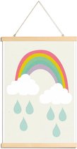 JUNIQE - Posterhanger Happy Day -30x45 /Kleurrijk