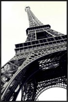 JUNIQE - Poster in kunststof lijst Tour Eiffel -30x45 /Grijs & Wit