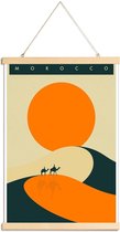 JUNIQE - Posterhanger Morocco -20x30 /Ivoor & Oranje