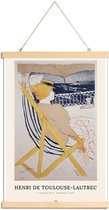 JUNIQE - Posterhanger Henri de Toulouse-Lautrec - La Passagère du 54