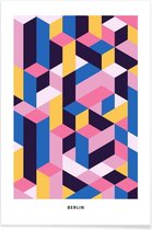 JUNIQE - Poster Berlin -20x30 /Kleurrijk