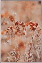 JUNIQE - Poster met kunststof lijst Autumnal Flowers -40x60 /Oranje &