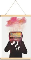 JUNIQE - Posterhanger Radiohead -30x45 /Ivoor & Roze
