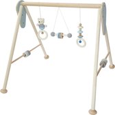 Hess - Houten speelboog - Babyspeelgoed met kralen, figuurtjes, ringen en bellen