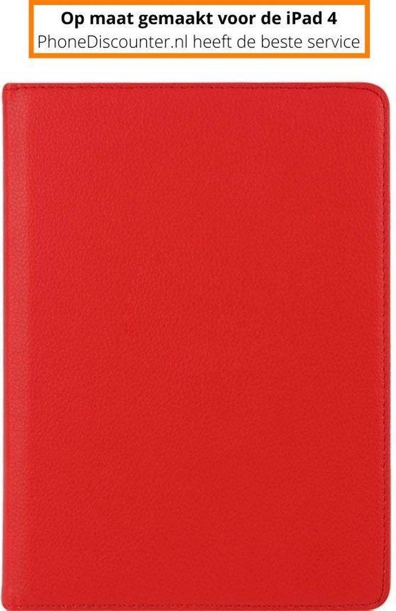 Fooniq Boek Hoes Rood - Geschikt Voor Apple iPad 4