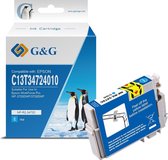 G&G Epson 34XL Inktcartridge Cyaan - Huismerk