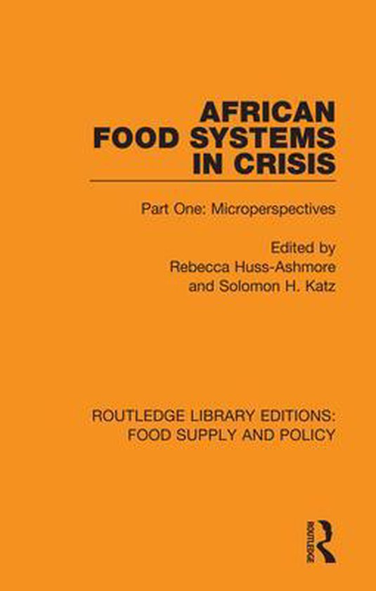 African Food Systems in Crisis Part One 9780367275969 Boeken