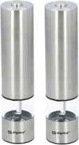Luxe Peper en Zoutmolen Set van 2 stuks  | Pepermolen | Zout | Batterij |elektrische peper en zoutmolen