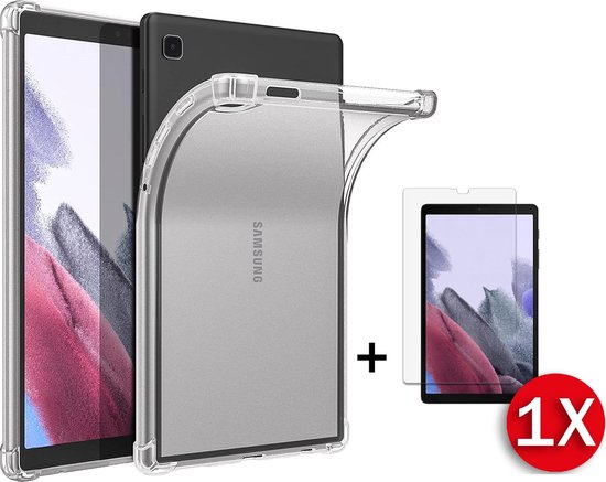 Coque Samsung Galaxy Tab A7 Lite (2021) 8,7 pouces transparente et  protection d'écran... | bol