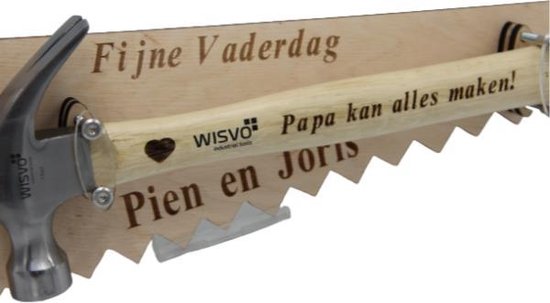 Hamer op houten zaag voorzien van eigen tekst.(gepersonaliseerd) | bol.com