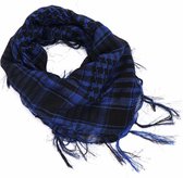 PLO sjaal / Arafat sjaal blauw 100x100 cm