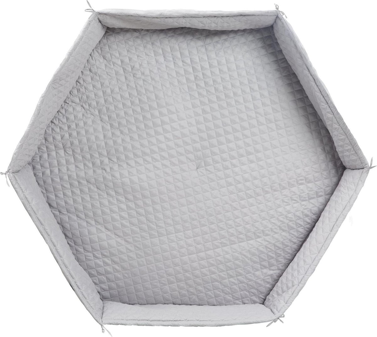 Roba Boxkleed Hexagonal Junior 115 Cm Polyester Zilvergrijs
