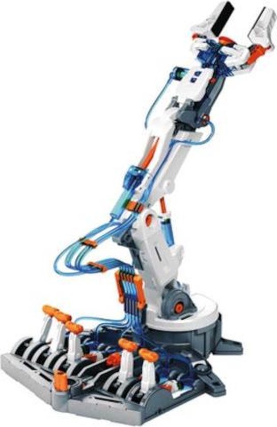 Velleman Educatieve Robot bouwkit, Hydraulische Robotarm (KSR12) Speelgoedrobot, STEM Constructiespeelgoed