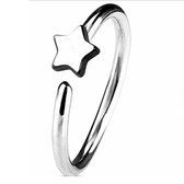 Neusring -ster-13.5 mm-zilverkleur-Charme Bijoux