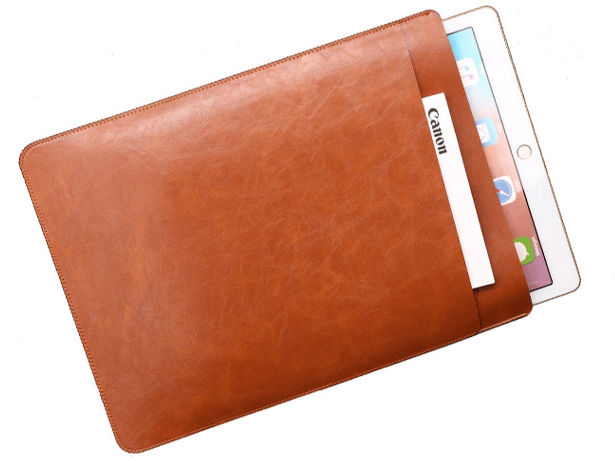 ipad pro, air 2 Luxe leather case cover hoes 9,7inch bruin