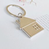 Nieuwe woning cadeau: sleutelhanger Metalen Huisje - verhuisd | nieuw huis cadeau | housewarming cadeau | kleinigheidje