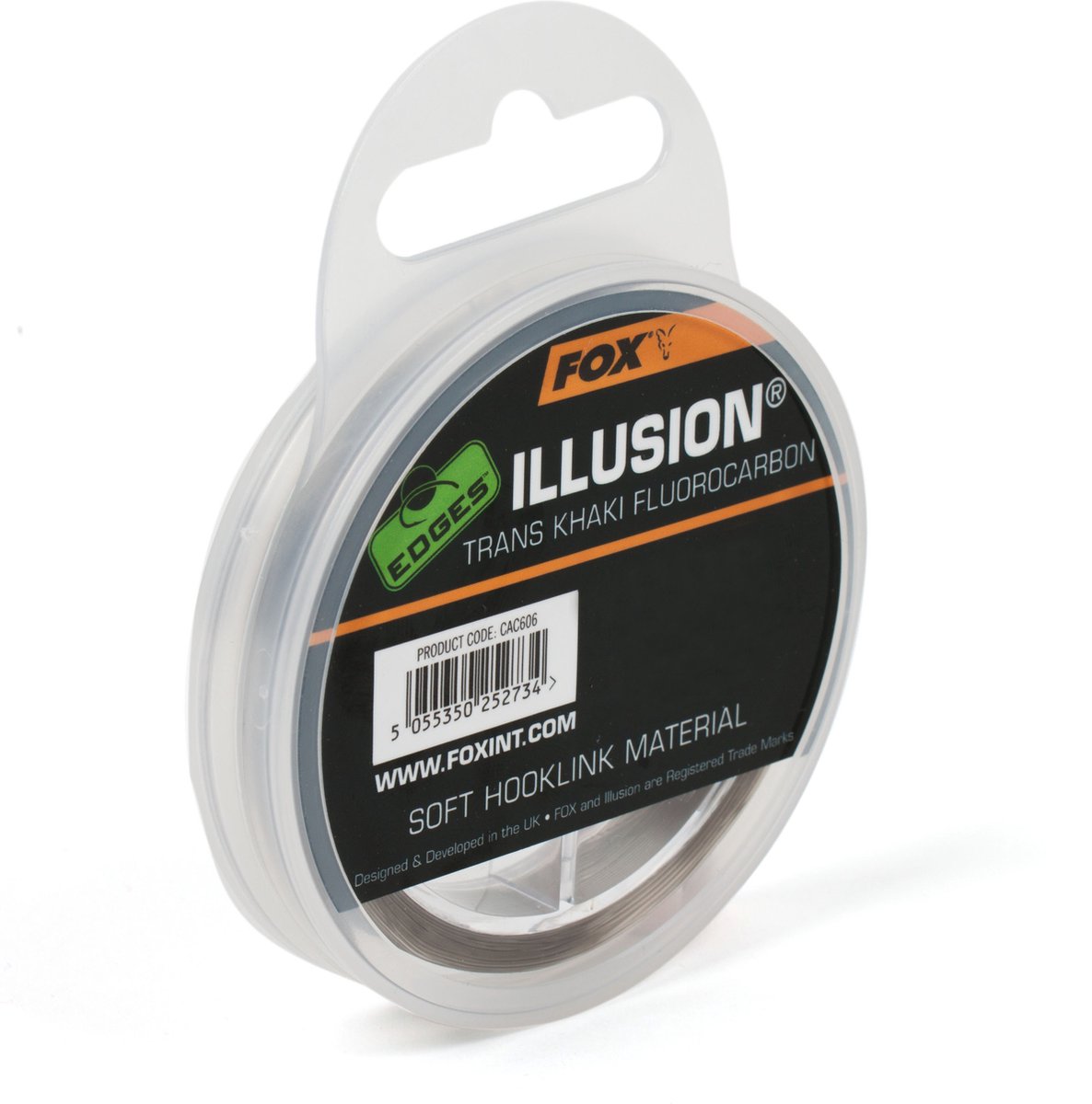 Fox Illusion Soft Hooklink - Trans Khaki - 16lb - 50m - Khaki