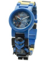 LEGO Ninjago  Horloge + Mini figure JAY Blauw/geel 24-delig