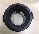 Jiso inbouwspot zwart rond geschikt voor spot GU10 LED design modern