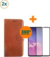 Fooniq Telefoonhoesje - Book Case - Geschikt Voor Samsung Galaxy S10e - Bruin