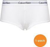Calvin Klein dames Modern Cotton hipster slip - boyshort - wit -  Maat: L