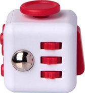 Kwalitatieve Fidget Cube / FriemelKubus | Anti Stress Speelgoed | Fidget Toy - Wit-Rood - AWR