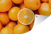 Tuinposter - Tuindoek - Tuinposters buiten - Fruit - Sinaasappel - Oranje - 120x80 cm - Tuin