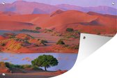 Muurdecoratie De Namib-woestijn in Afrikaans Namibië - 180x120 cm - Tuinposter - Tuindoek - Buitenposter