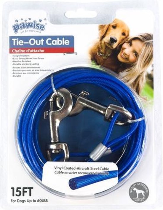 Pawise Tie-out Cable - extra sterk