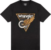 Wrangler AMERICANA TEE FADED BLACK mannen T-SHIRTS M