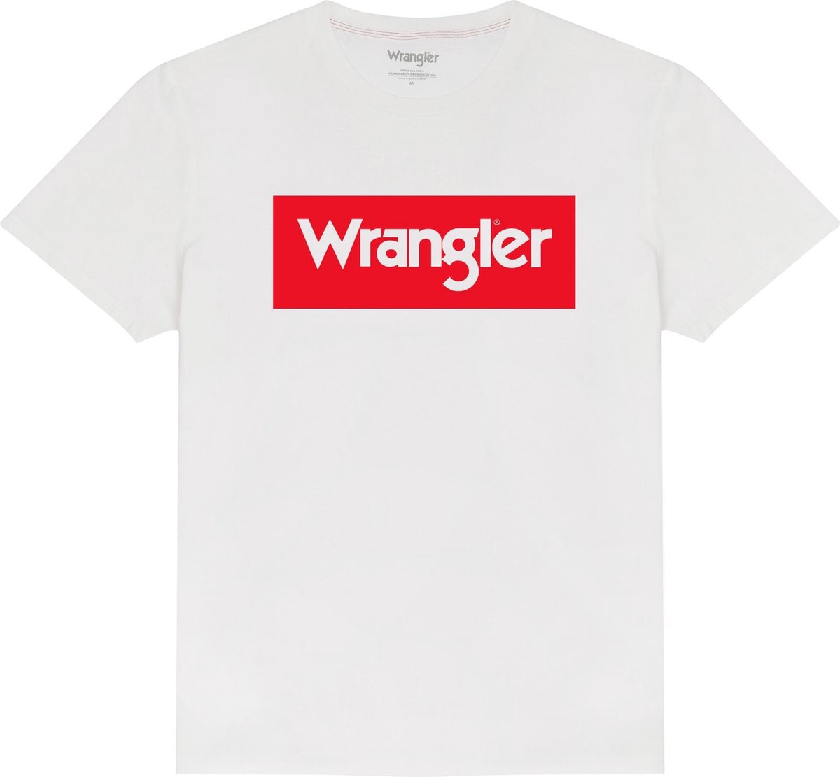 Wrangler LOGO TEE OFF mannen T-SHIRTS M Wit